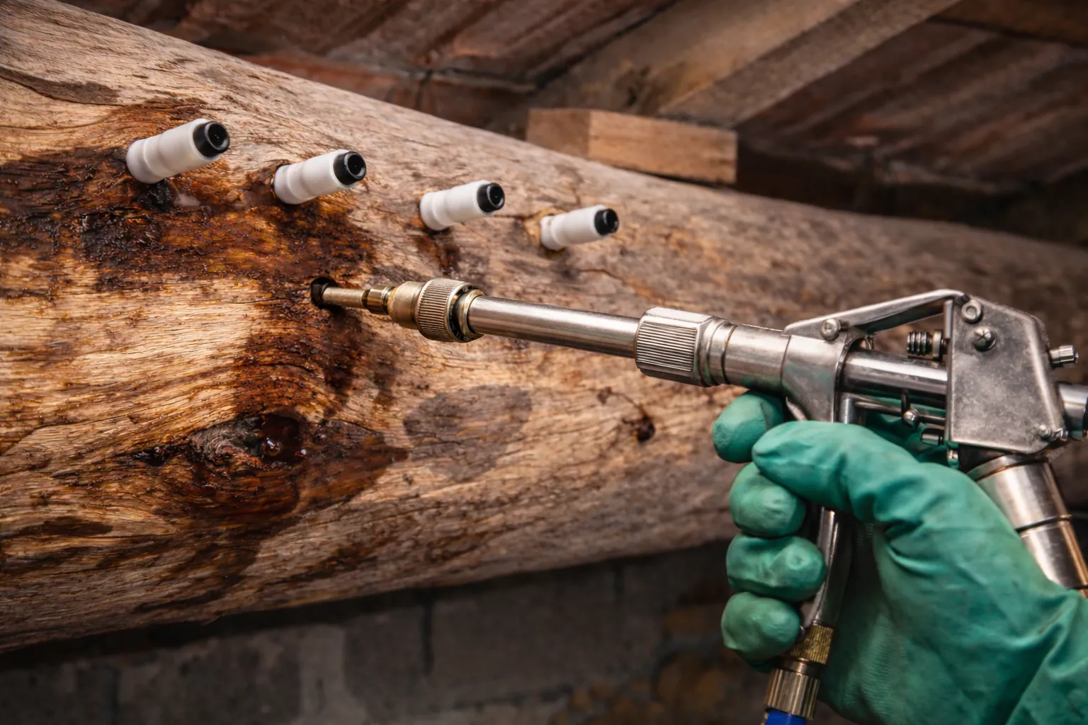 Tratamiento profesional contra carcoma en madera